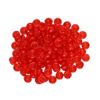 Czech Teacup Beads - Siam Ruby  4x2mm (100pcs)