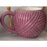 Pink Yarn Mug