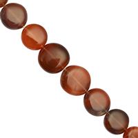 95cts Botswana Agate Smooth Coin Approx 8 to 15mm, 20cm Strand With Spacers