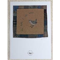 Janet Clare Signed Print - Birds - Two  - 