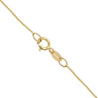 9ct Gold Rolo Chain, 18 Inch 0.70X0.90X0.2mm