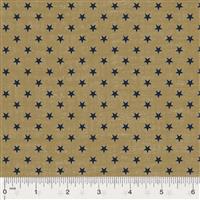 Kingston Stars on Gold Fabric 0.5m
