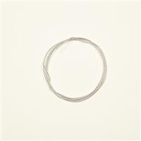 1M Diamond Cut Silver  Plated Wire 1mm
