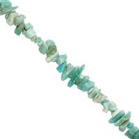 360cts Amazonite Nugget Approx 2x1 to 13x3mm, 100 inch Strand