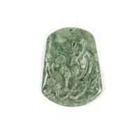 120cts Type A  Jadeiete Carved Deer, Approx. 30x45mm to 40x55mm