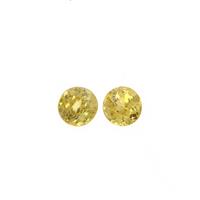0.65cts Ambilobe Sphene Brilliant Round Approx 4.50mm Loose Gemstones, (Pack of 2)