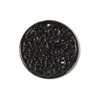 30cts Type A  Black  Jadeite Pendant Approx 40mm, 1pc   