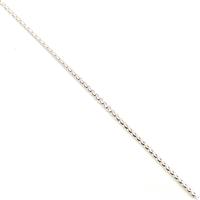 925 Sterling Silver Round Box 1.0mm Chain 24"