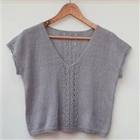 Woolly Chic Silver Grey Kielder Top Knitting Kit