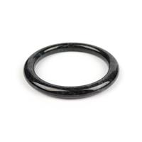 170cts Type A  Black Jadeite Bangle Approx 58-60mm, 1pc