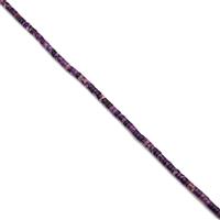 59cts Purple Terra Jasper Heshi Beads Approx 4x2mm, 38cm