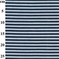 Blue & White Stripes Jersey Print Fabric FQ