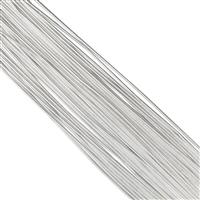 12" Silver Plated Copper French Wire Approx 1.00mm (20pcs)