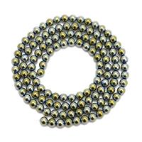 850cts Green Coated Haematite Plain Rounds Approx 8mm, 1m Strand