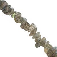 390cts Labradorite Bead Nugget Approx 3x1.5 to 7x2.5mm, 250cm  Strand