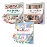 Duo Design Paper Pad - Multibuy of Blossoming Blooms, Delightful Distressed and Doodle Dots