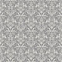 Makower Christmas Scandi Folk Grey Fabric 0.5m 