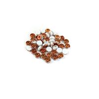 Czech Octo Beads Alabaster Sunset 8x4mm (50pcs)