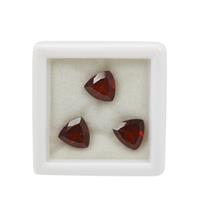 3.30cts Garnet Trillion Approx 7mm Pack of 3 (N)