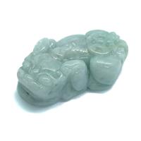 Type A 100cts Jadeite Carved Brave Troops( Pixiu, Leftward or Rightward), Approx. 23x40mm, 1pc