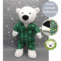 Jo Carters Polar Bear Toy Kit: Christmas Animals PJs 