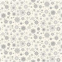 Makower Christmas Scandi Snowflakes Cream/Grey Fabric 0.5m  