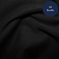 Organic Soft Touch Jersey Black Fabric Bundle 1m