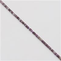 40cts Zoisite Heshi Beads Approx 2x4mm, 38cm Strand