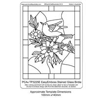 ParchCraft Template Stained Glass Birdie, 121 x 171 