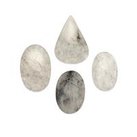 170cts Black Rutile Mixed Shape & Size (Pack of 3 to 7 Pcs)
