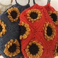 Adventures in Crafting Bonfire Field of Sunflowers Granny Square Bag Kit