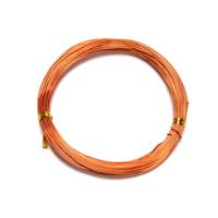 Orange coloured Aluminium Wire, Approx 10m, 1.0mm