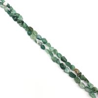 396cts Chrysoprase Nuggets Approx 5x8mm, 60" Endless Necklace