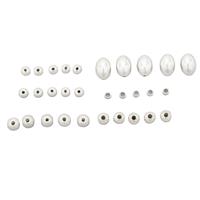 Silver Plated Base Metal Spacers Beads (Pack of 1000pcs)