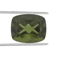 3cts Moldavite 11x9mm Cushion (N)