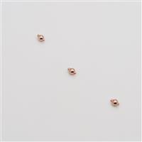 Rose Gold Plated Base Metal Round Magnetic Clasps, Approx. 8mm (3pk)