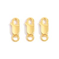 925 Gold Plated Sterling Silver Lobster Claw Clasps Approx 11mm (3pcs)