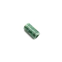 20cts Green Burmese Jade Plain Tube Pendant Approx 10x20mm
