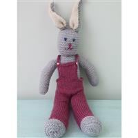 Woolly Chic Grey Ella Bunny Rabbit Knitting Kit 