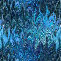 Dan Morris  Elementals Collection Marble  Aqua Fabric 0.5m 