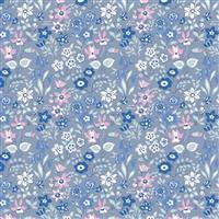 Liberty Deco Dance Collection in Silver Bells  Pink Fabric 0.5m