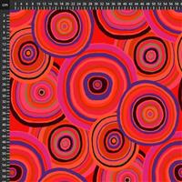 Kaffe Fassett 85 & Fabulous Collection Targets Red Fabric 0.5m