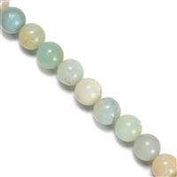 175 cts Chinese Multi-colour Amazonite Plain Rounds approx 8mm,38cm Strand