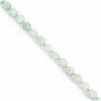 115cts Chinese Amazonite Faceted Satellite Beads Approx 7x8mm, 38cm strand