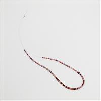 35cts Multi-Colour Spinel Smooth Rondelles Approx 2x1 to 4x2mm, 30cm 