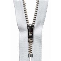 Metal Trouser Zip 15cm/5.90in White 