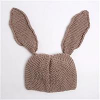 Wool Couture Mushroom Baby Bunny Ear Hat Knitting Kit (Size Baby/Toddler). With Free Knitting Needles Worth £5