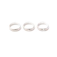 925 Sterling Silver Bead Halo ID 8mm, 3pcs
