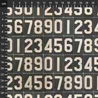 Tim Holtz Monochrome Collection Subway Numbers Fabric 0.5m
