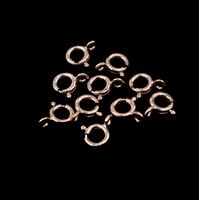 Rose Gold Plated 925 Sterling Silver Bolt Ring Clasp - 7mm (10pcs/pk)